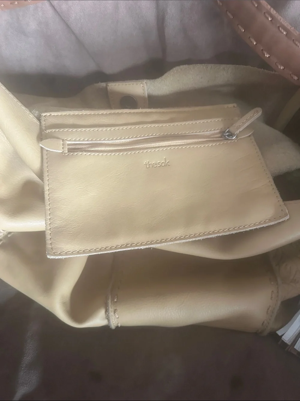 The Sak Soft Tan Leather Shoulder Bag